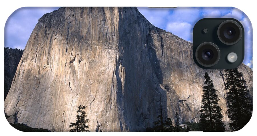 Feb0514 iPhone Case featuring the photograph El Capitan Rising Over The Forest by Tim Fitzharris