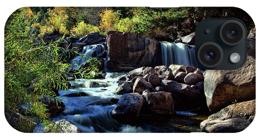 Autumn Colors iPhone Case featuring the photograph El Dorado Falls by Jim Garrison