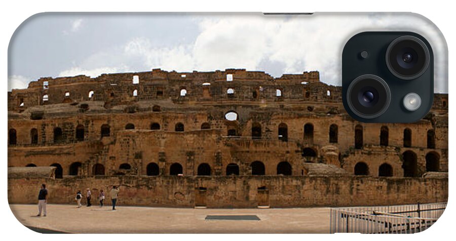 Panoramic iPhone Case featuring the photograph El Jem by Jon Emery