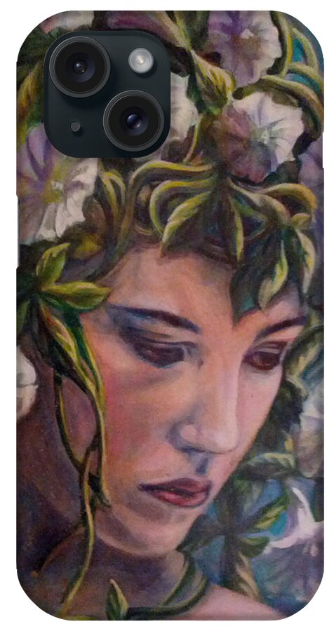 Elves iPhone Case featuring the painting Elf Dreams by Suzanne Silvir