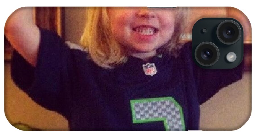 12s iPhone Case featuring the photograph Ella Loves Her Wussell Wilson #seahawks by Nathan Brend