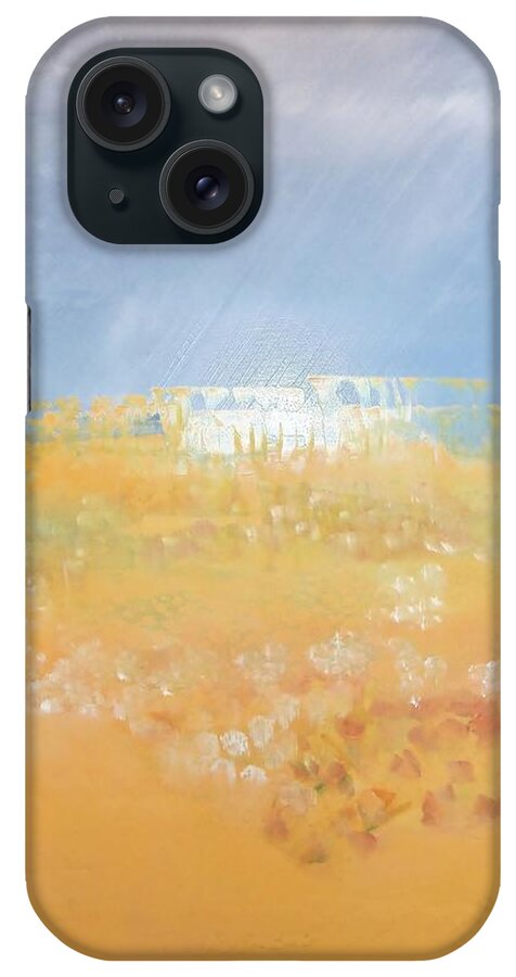 Abstract iPhone Case featuring the painting Elsie's Field of Poppies by Jan Moore