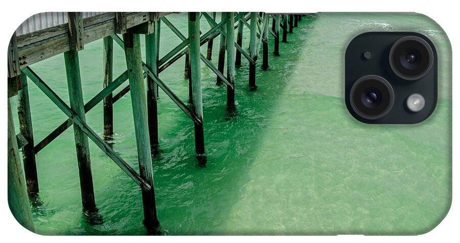 Tide iPhone Case featuring the photograph Emerald Green Tide by Susan McMenamin