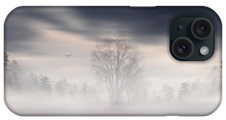 Gloomy Sky iPhone Case featuring the photograph Emergence by Lourry Legarde