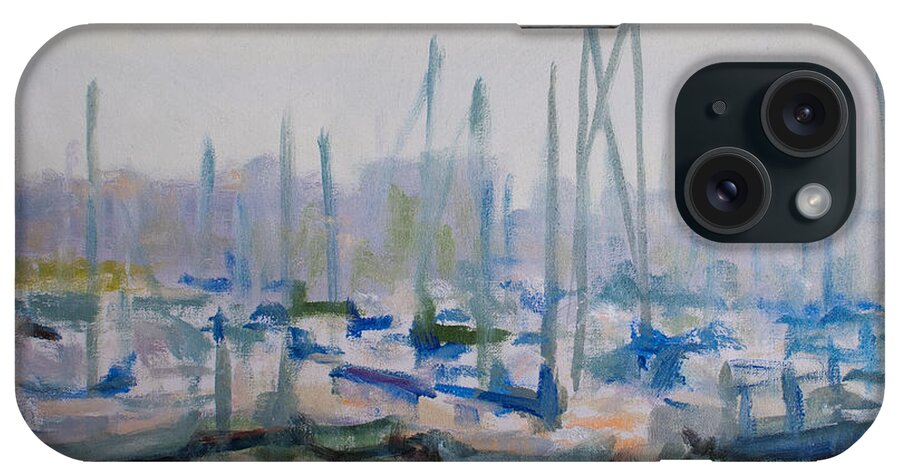 Marina iPhone Case featuring the painting Emeryville Marina No. 1 by Kerima Swain
