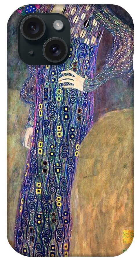 Emilie iPhone Case featuring the painting Emilie Floege by Gustav Klimt