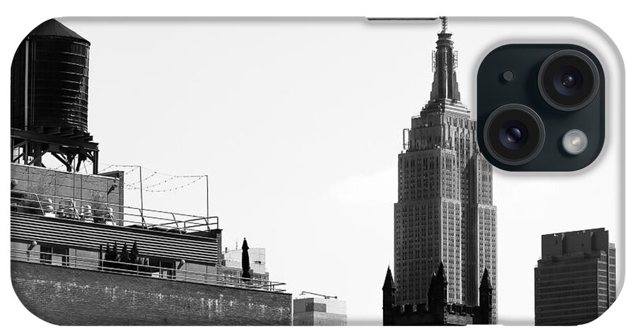 New York iPhone Case featuring the photograph Empire State Building from Hi Line by Robert Yaeger