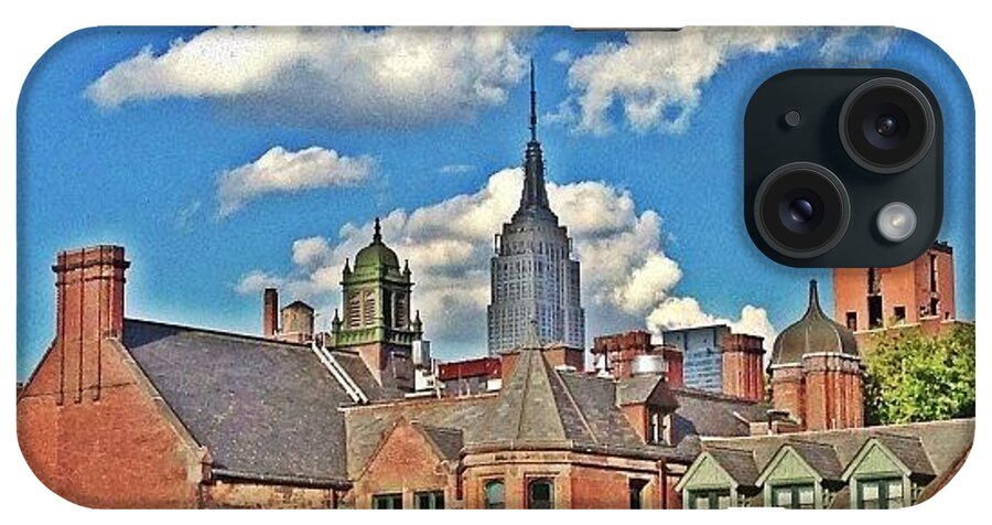 Hdr iPhone Case featuring the photograph #empirestatebuilding #esb #nyc by Luis Alberto