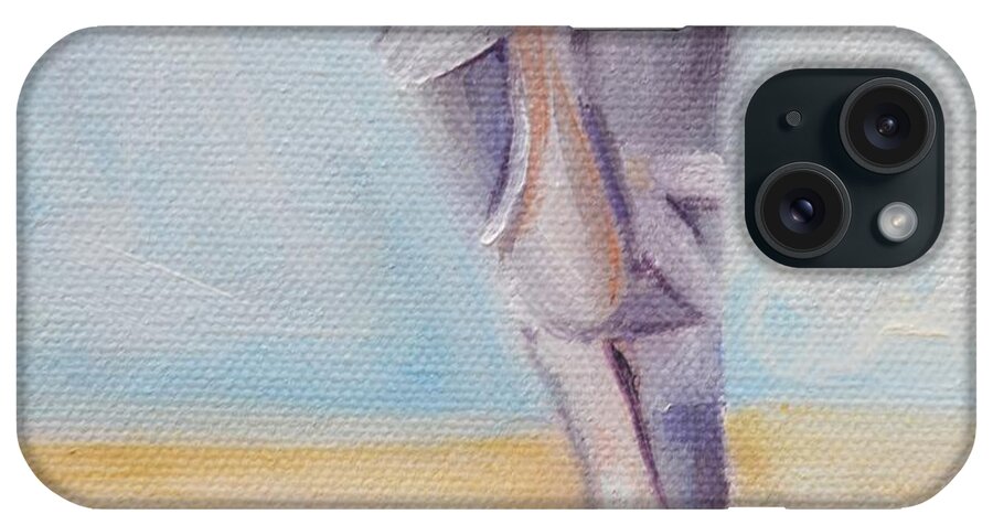 Ballet iPhone Case featuring the painting En Pointe by Donna Tuten