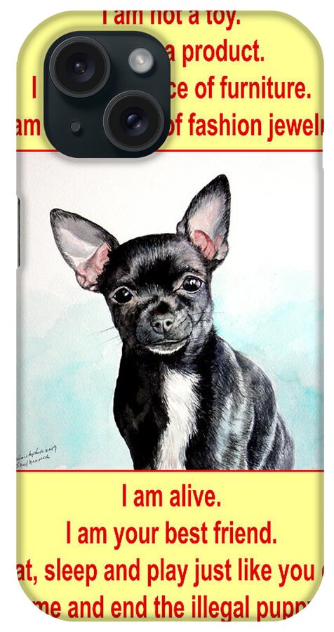 Puppy iPhone Case featuring the photograph End the Puppy Mills by Christopher Shellhammer