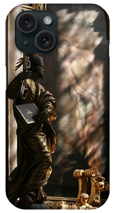 Monestary iPhone Case featuring the sculpture Enlightend by Steve Godleski