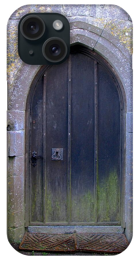 Irish Doors iPhone Case featuring the photograph Enter At Your Own Risk by Suzanne Oesterling