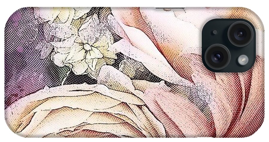 Snapseed iPhone Case featuring the photograph #etching #blender #repix#snapseed by Dee Vlasak