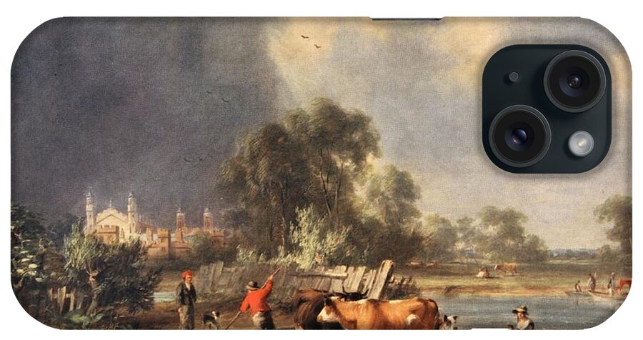 Public School iPhone Case featuring the painting Eton From The River by John Hilder