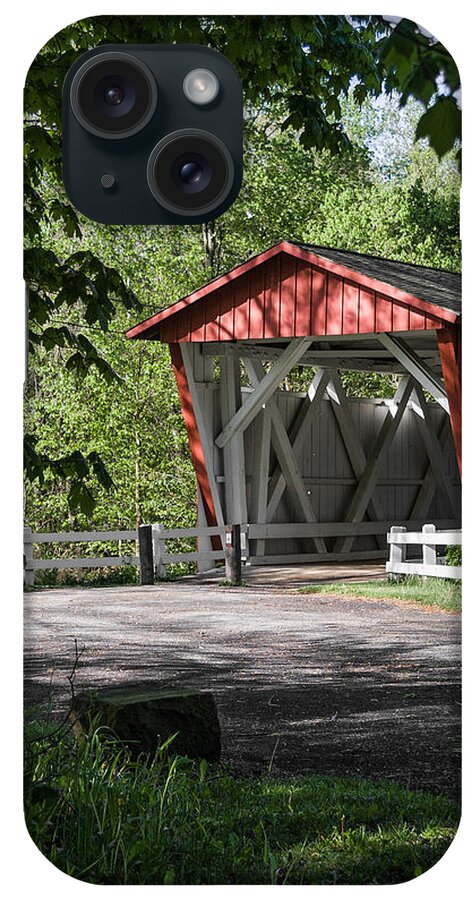 Everette Rd Covered Bridge iPhone Case featuring the photograph Everett Rd Covered Bridge by Dale Kincaid