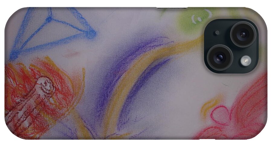 Art Mediumship iPhone Case featuring the painting Example 2 by Angie Butler