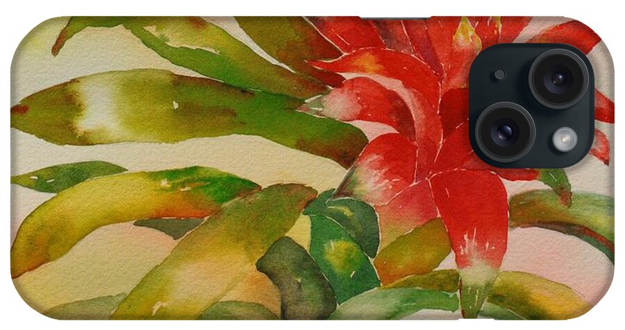 Floral iPhone Case featuring the painting Exotica by Tara Moorman