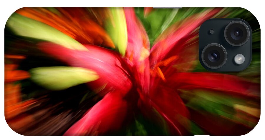Lily iPhone Case featuring the photograph Exploding Lily by Andrea Platt