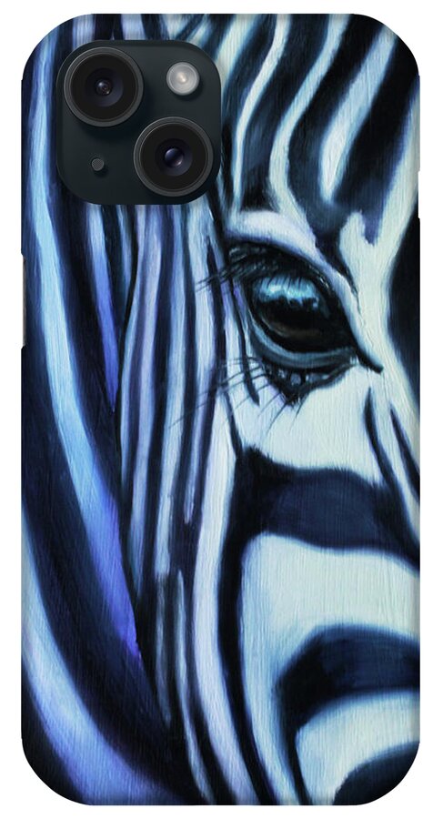 Animal Art iPhone Case featuring the painting Eye of Africa by Charice Cooper
