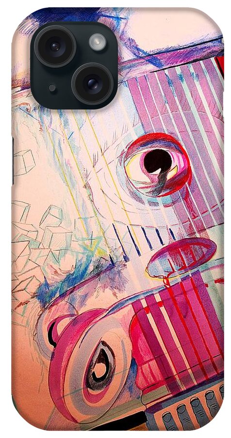 Art iPhone Case featuring the drawing Eye on Art by John Duplantis