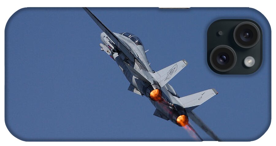 Aircraft iPhone Case featuring the photograph F14 Tomcat - VF101 Grim Reapers by Pat Speirs