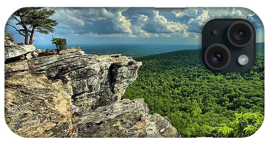 Hanging Rock State Park iPhone Case featuring the photograph Face In The Cliff by Adam Jewell