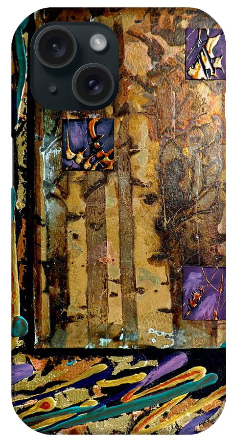 Faces In The Doorway iPhone Case featuring the painting Faces In The Doorway by Darren Robinson