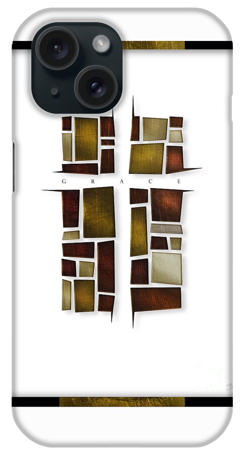 Grace iPhone Case featuring the mixed media Facets of Grace by Shevon Johnson