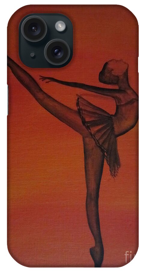 Ballet iPhone Case featuring the painting Fall Dancer 1 by Laurianna Taylor