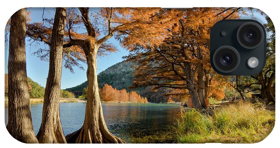 Garner State Park iPhone Case featuring the photograph Fall in the Texas Hill Country by Cathy Alba