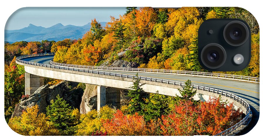 Linn Cove Viaduct iPhone Case featuring the photograph Fall on the parkway by Anthony Heflin