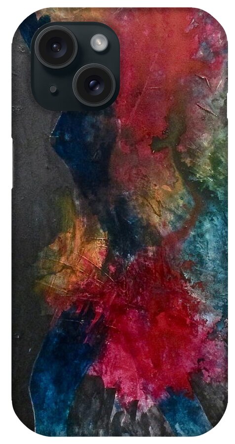 Dancer iPhone Case featuring the painting Fan Dance by Janice Nabors Raiteri
