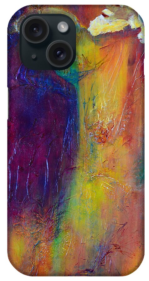 Wizard iPhone Case featuring the painting Fantasy Wizard by Claire Bull