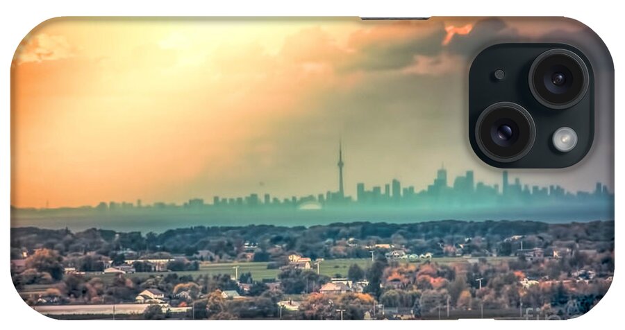 Canada iPhone Case featuring the photograph Faraway City by Jim Lepard