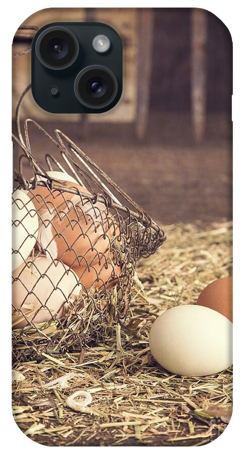 Agricultural iPhone Case featuring the photograph Farm Fresh Eggs by Edward Fielding