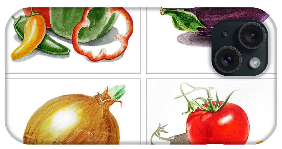 Pepper iPhone Case featuring the painting Farmers Market Delight by Irina Sztukowski