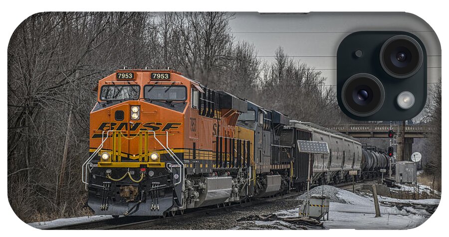 Csx Railroad iPhone Case featuring the photograph February 28. 2015 - CSX Q597 by Jim Pearson