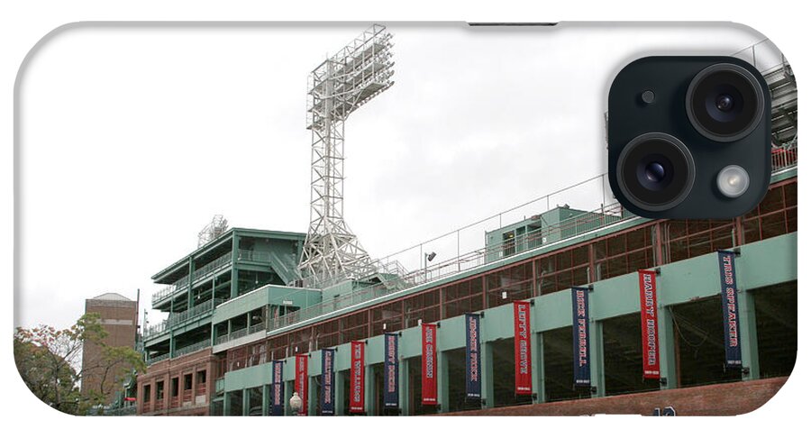 Mass iPhone Case featuring the photograph Fenway Park Exterior 1 by Kathy Hutchins