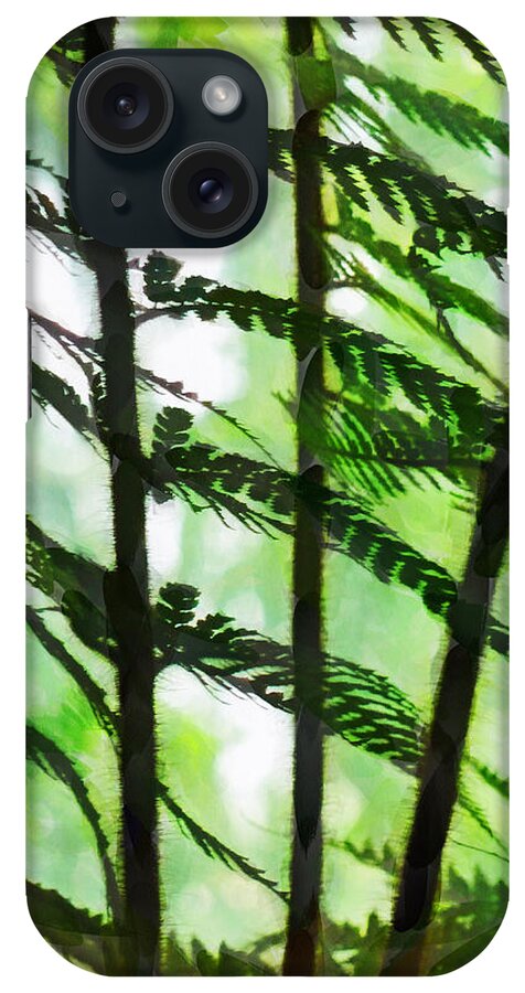 Fern iPhone Case featuring the photograph Fern Light by Steve Taylor