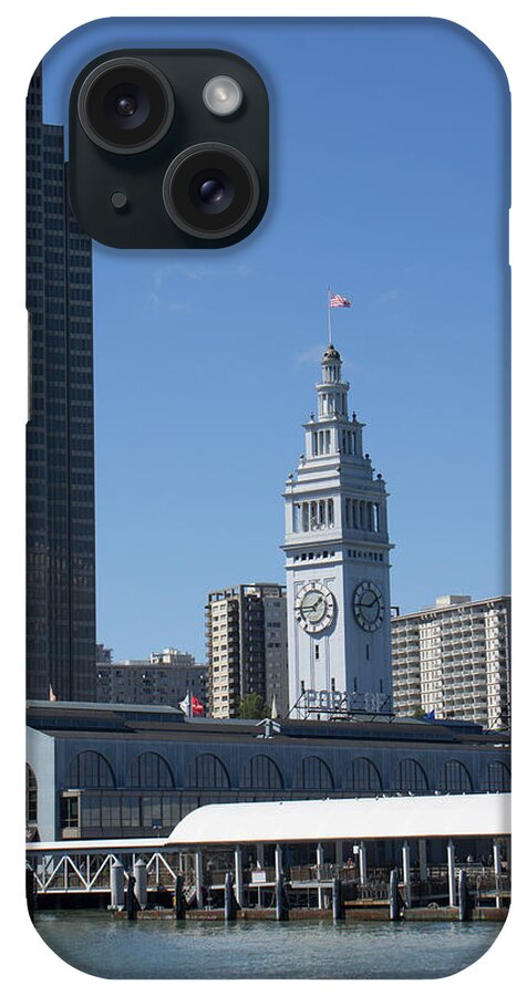 San Francisco iPhone Case featuring the photograph Ferry Building in San Francisco by Weir Here And There