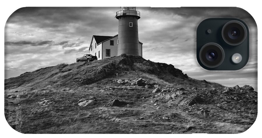 The Setting For The Famous Ferryland Lighthouse Picnics iPhone Case featuring the photograph Ferryland Lighthouse by Eunice Gibb