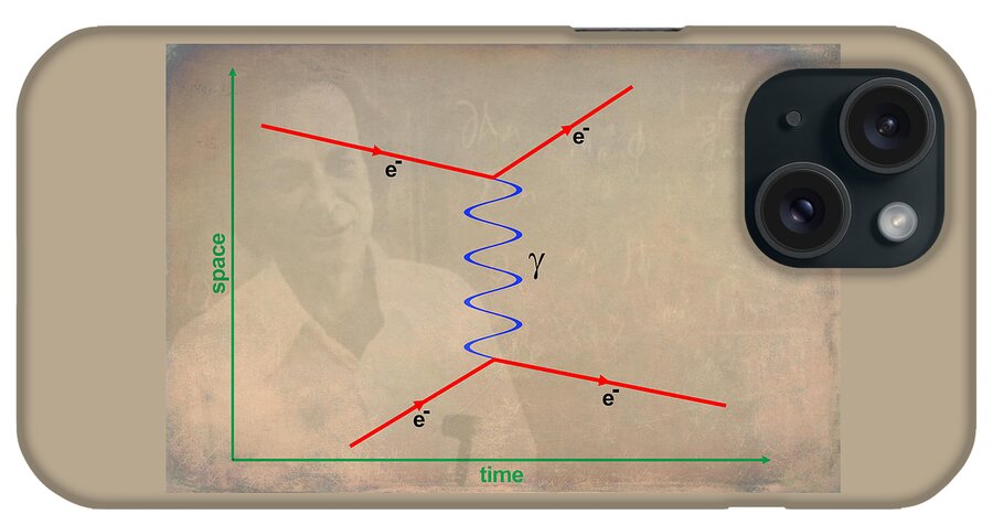 Feynman Diagram iPhone Case featuring the digital art Feynman Diagram by Ram Vasudev