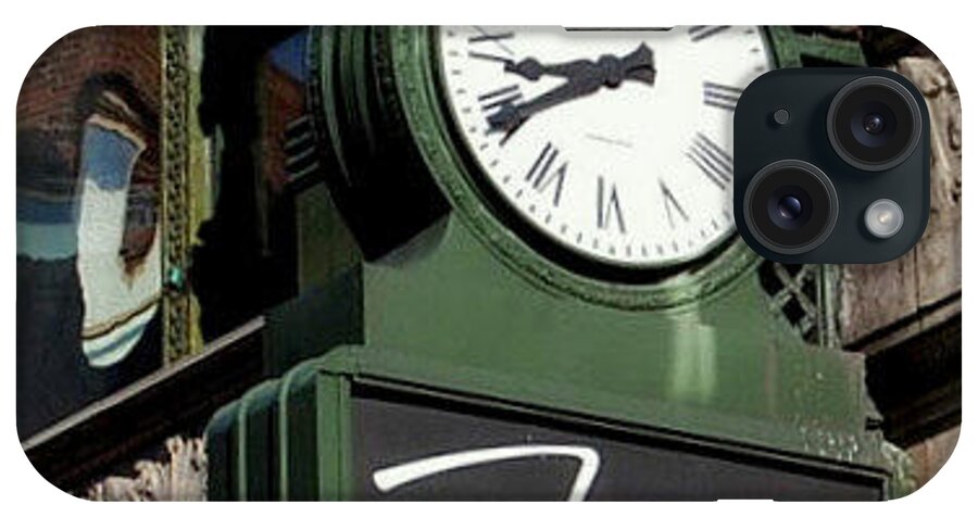 Boston iPhone Case featuring the photograph Filene's Basement Clock by Caroline Stella
