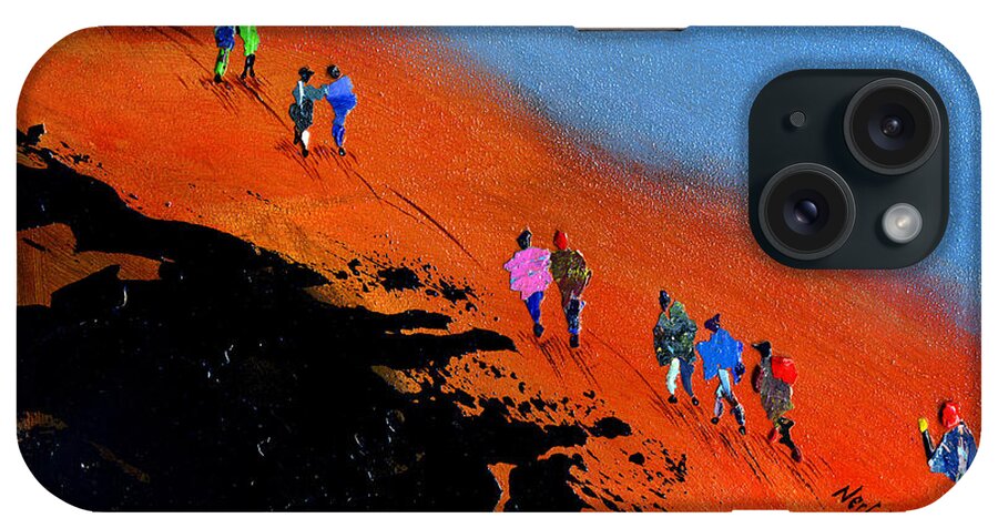 Final iPhone Case featuring the painting Final Push for the Summit by Neil McBride