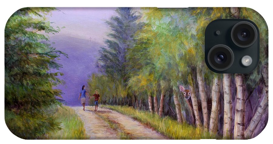 Landscape iPhone Case featuring the painting Finding Jesus #2 by Susan Jenkins
