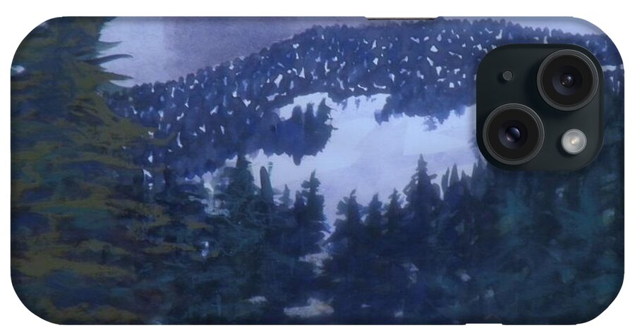 Watercolor iPhone Case featuring the painting Fire Burn In Winter by Suzanne McKay