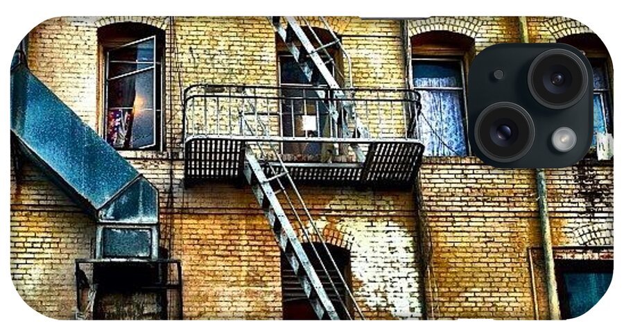 Filthyfacades iPhone Case featuring the photograph Fire Escape by Julie Gebhardt