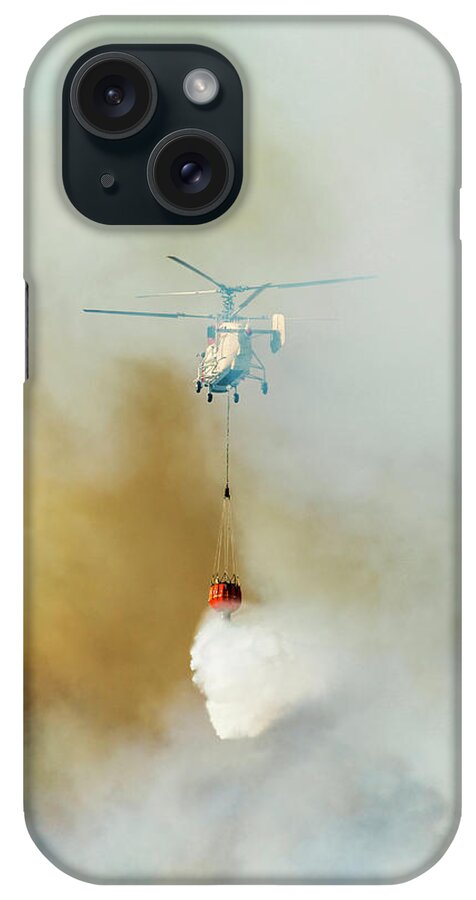 Wind iPhone Case featuring the photograph Fire Fighting Helicopter Ka-32t by Omersukrugoksu