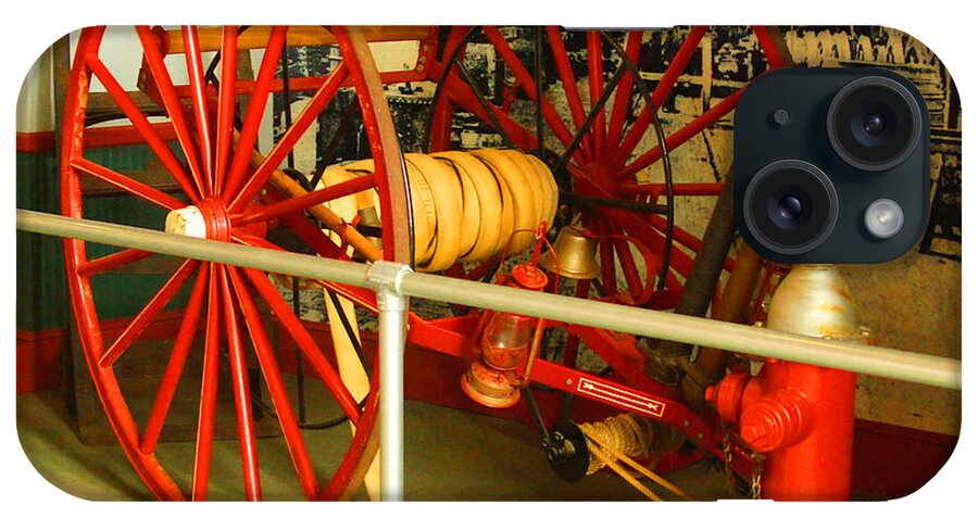Photograph iPhone Case featuring the photograph Fire Hose Cart 1800 by M Three Photos