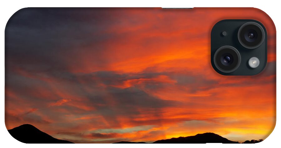 Sunset iPhone Case featuring the photograph Fire In The Sky Colorado by Bob Christopher
